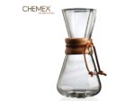Chemex 3 Cup Ahşap Tutuculu kahve demleme ekipmanı