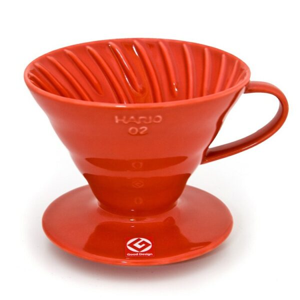 Hario V60 2 Seramik Demleyici Kırmızı